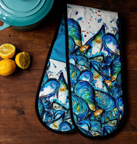 Mussels Double Oven Gloves